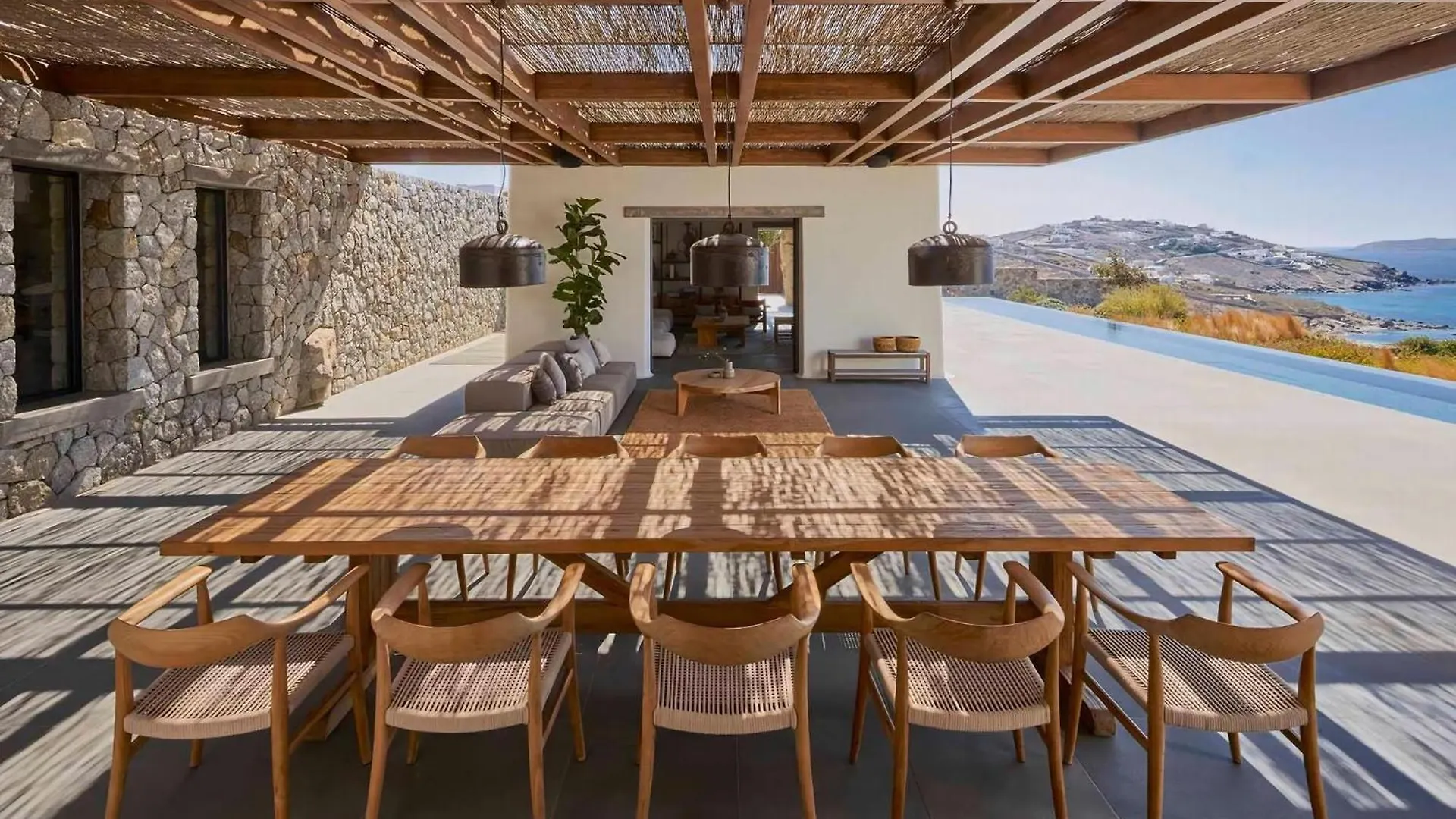 Majestic Mykonos Villa 5 Bedrooms Villa Shannon Private Infinity Pool Sensational Sea Views Agios Ioannis Ornos  Greece