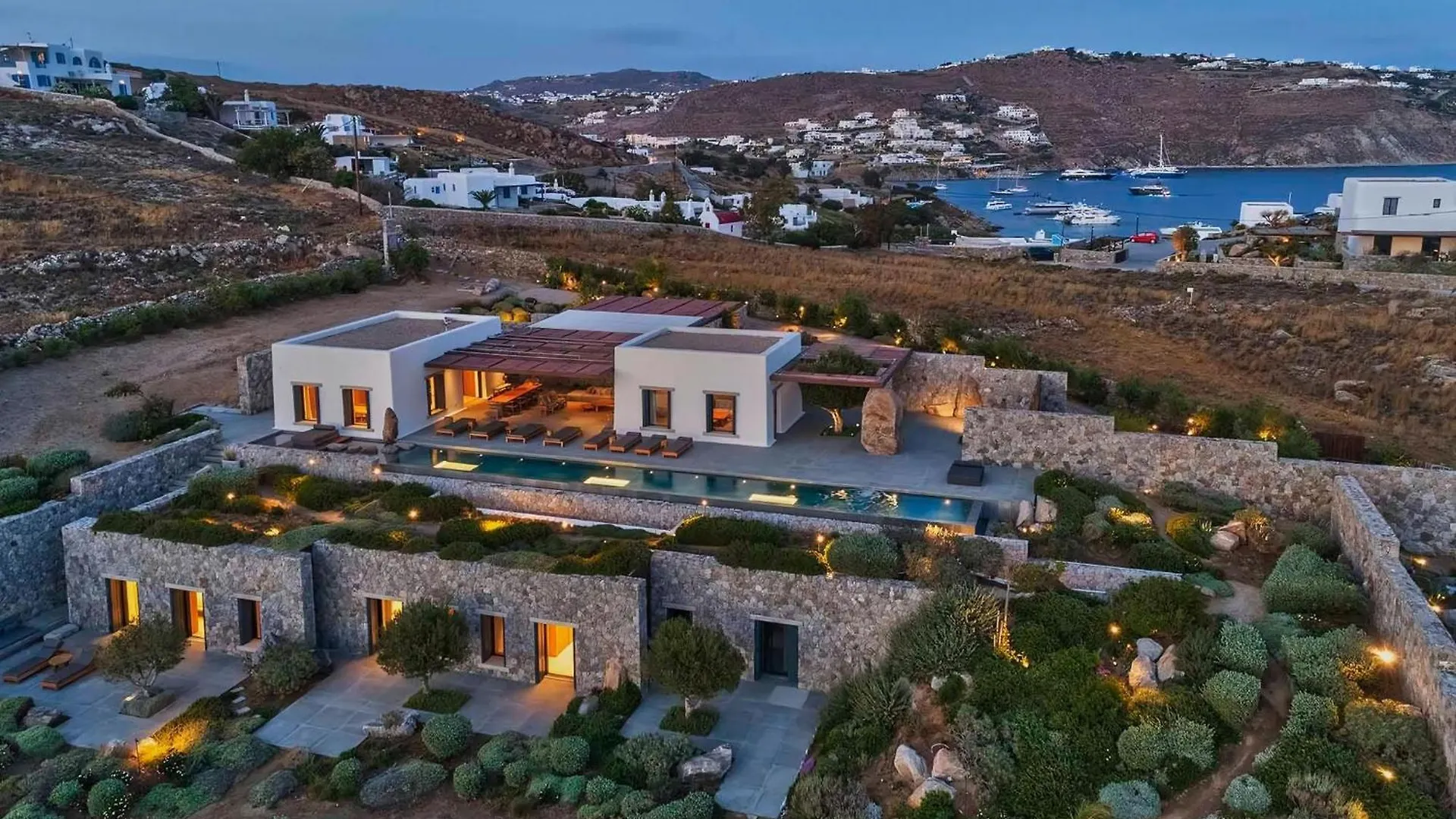 Majestic Mykonos Villa 5 Bedrooms Villa Shannon Private Infinity Pool Sensational Sea Views Agios Ioannis Ornos  0*, Ornos (Mykonos) Greece