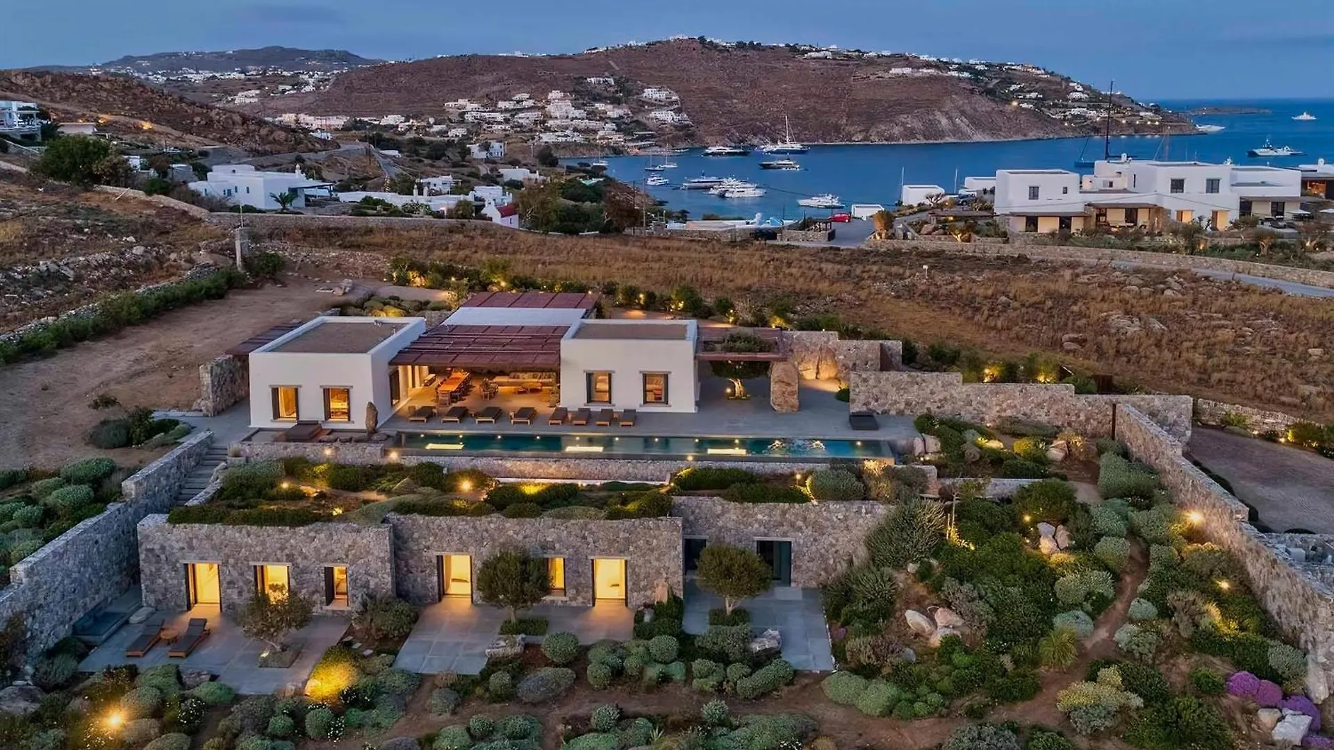 Majestic Mykonos Villa 5 Bedrooms Villa Shannon Private Infinity Pool Sensational Sea Views Agios Ioannis Ornos